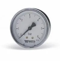 Манометр аксиальный MAS (F+R150), подключение сзади, Watts
