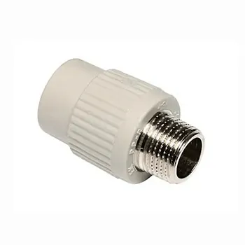 Муфта PPR/PP-RCT комбинированная, с наружной резьбой Муфта PPR/PP-RCT комбинированная, с наружной резьбой