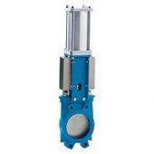 Шиберный ножевой затвор Orbinox EX-01-D/A с пневмоприводом