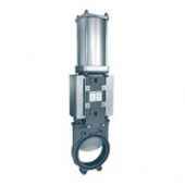 Шиберный ножевой затвор Orbinox EX-02-D/A с пневмоприводом