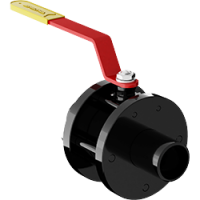 Шаровые краны под приварку из стали 09Г2С с рукояткой 11с67п