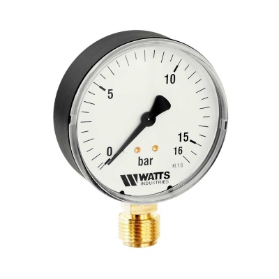 Манометр MDR (F+R200), подключение снизу, Watts В Москве