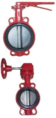 Затвор поворотный дисковый ABRA-BUV-VF866D Ру10/16 с рукояткой или редуктором В Москве