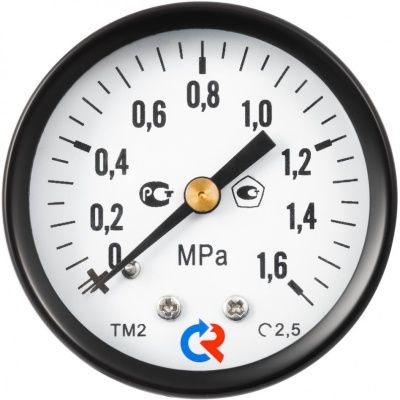 Манометр с электроконтактной приставкой, тип ТМ серия 10, подключение снизу, Росма В Москве