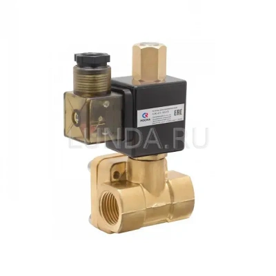 Клапан соленоидный с сервоприводом и катушкой, двухходовой, непрямого действия (нормально открытый), Росма В Москве
