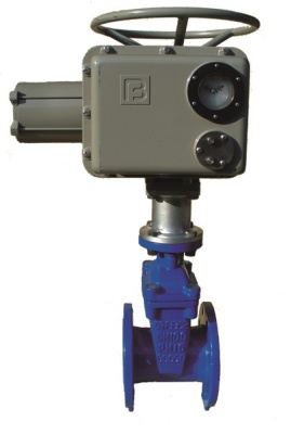 Задвижка с обрезиненным клином фланцевая ABRA с электроприводом Regada В Москве