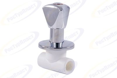 Вентиль PPR с хромированной удлиненной ручкой LUX, RTP (РосТурПласт) В Москве