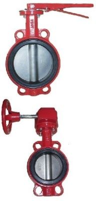 Затвор поворотный дисковый ABRA-BUV-VF866D Ру10/16 с рукояткой или редуктором В Москве