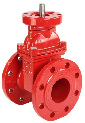 Задвижка шиберная дн.ру GGG40-SS304-NBR-2W-ISO Ру10 с голым штоком и невыдвижным шпинделем В Москве