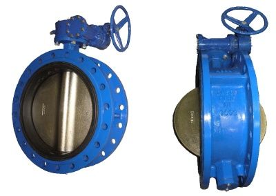 Затвор поворотный дисковый чугунный фланцевый BUV-FL Серия 226 с рукояткой и редуктором В Москве