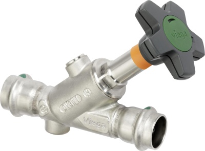 Наклонный вентиль Easytop Inox (полнопроходной) с SC‑Contur, модель 2337.5, Viega В Москве